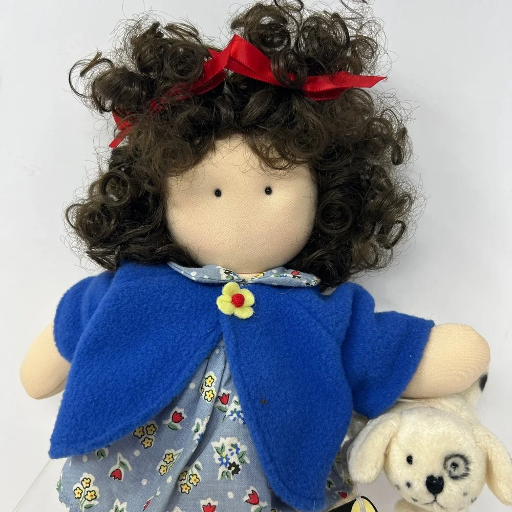 Shoe String Babies Mollie Plush Doll‎ w/ Puppy Play Toy Kids Ladie and friends